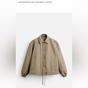 Zara men’s water repellent technical jacket